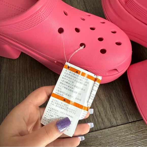 NWT Pink platform heel crocs - Picture 4 of 6